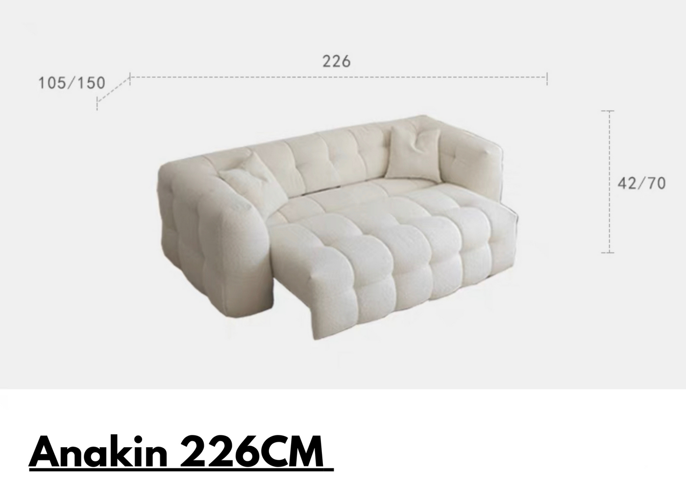 Anakin Extendable Marshmallow Sofa