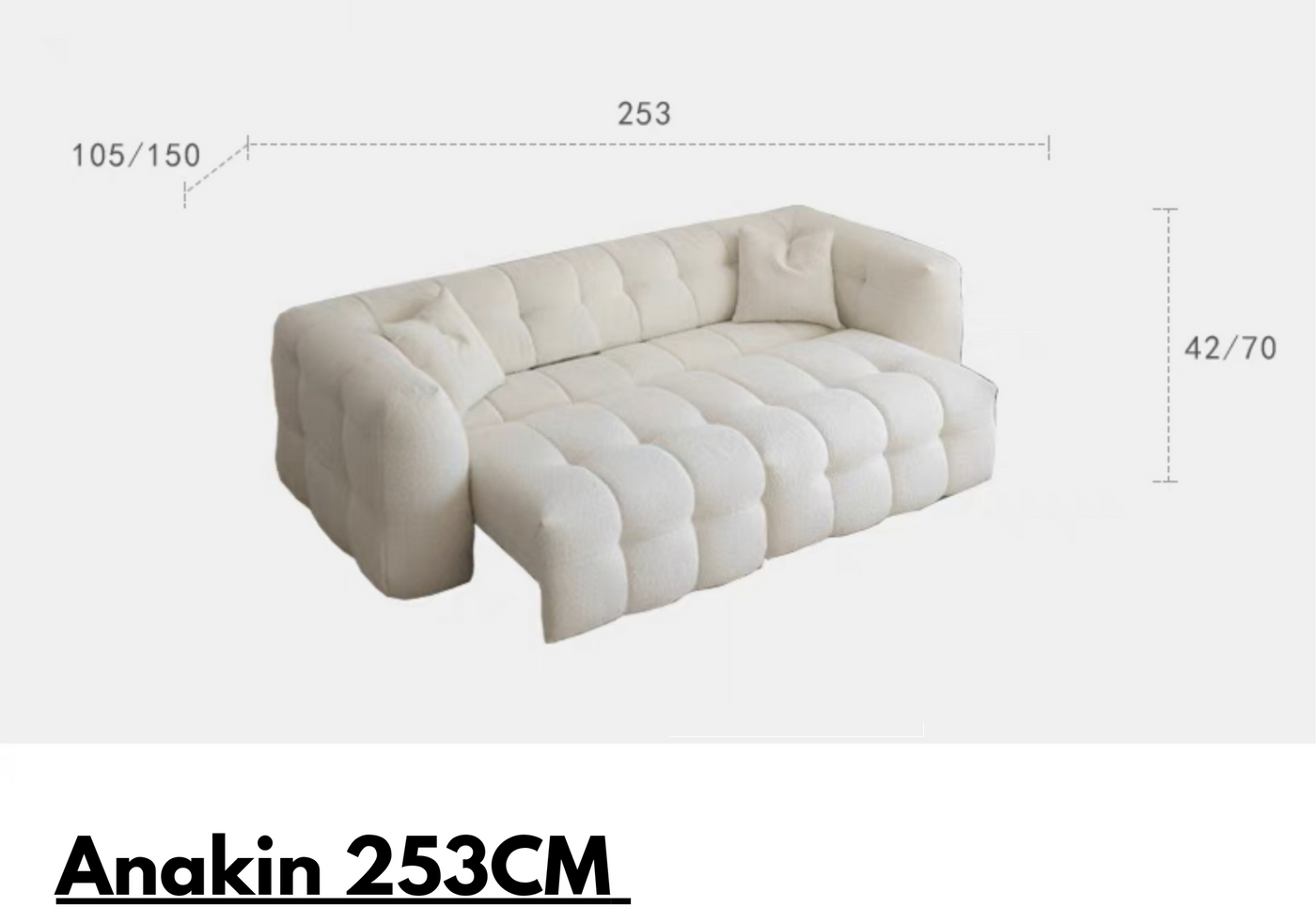 Anakin Extendable Marshmallow Sofa