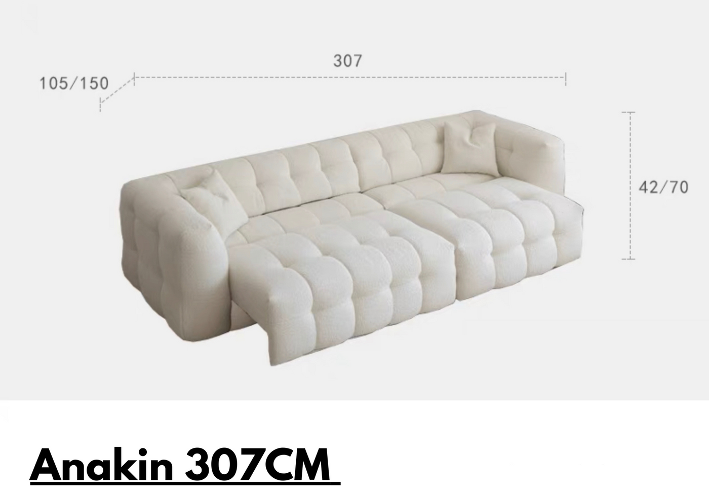 Anakin Extendable Marshmallow Sofa