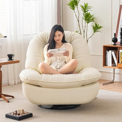 Oversized Electric Recliner Chair 360 Swivel Rocking Glider Rocker & Smart Theater Seating