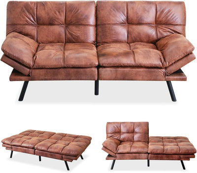 Modern Convertible Love Seat Sofa