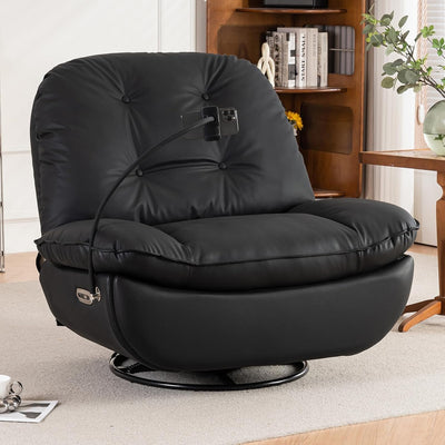 Oversized Electric Recliner Chair 360 Swivel Rocking Glider Rocker & Smart Theater Seating