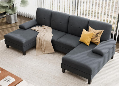 4 Seat U-Shaped Sectional Sofa