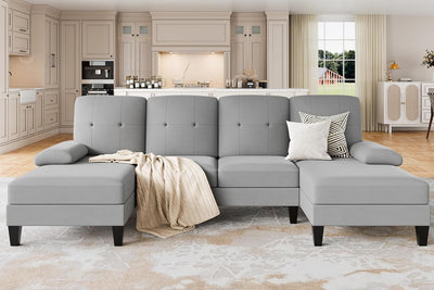 4 Seat U-Shaped Sectional Sofa