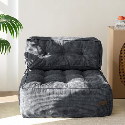 Comfy Bean Bag Floor Sofa Couch With Back Support