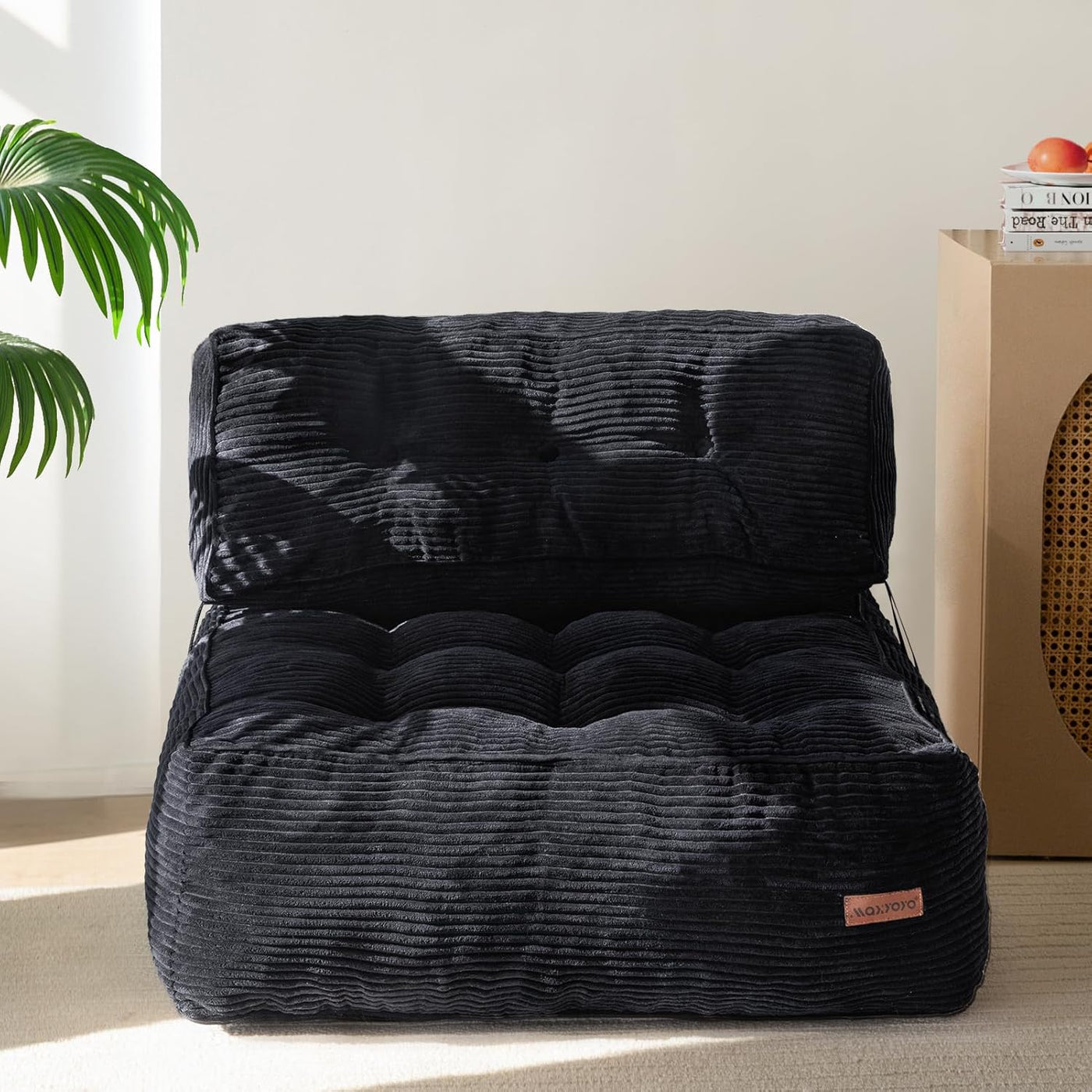 Comfy Bean Bag Floor Sofa Couch With Back Support