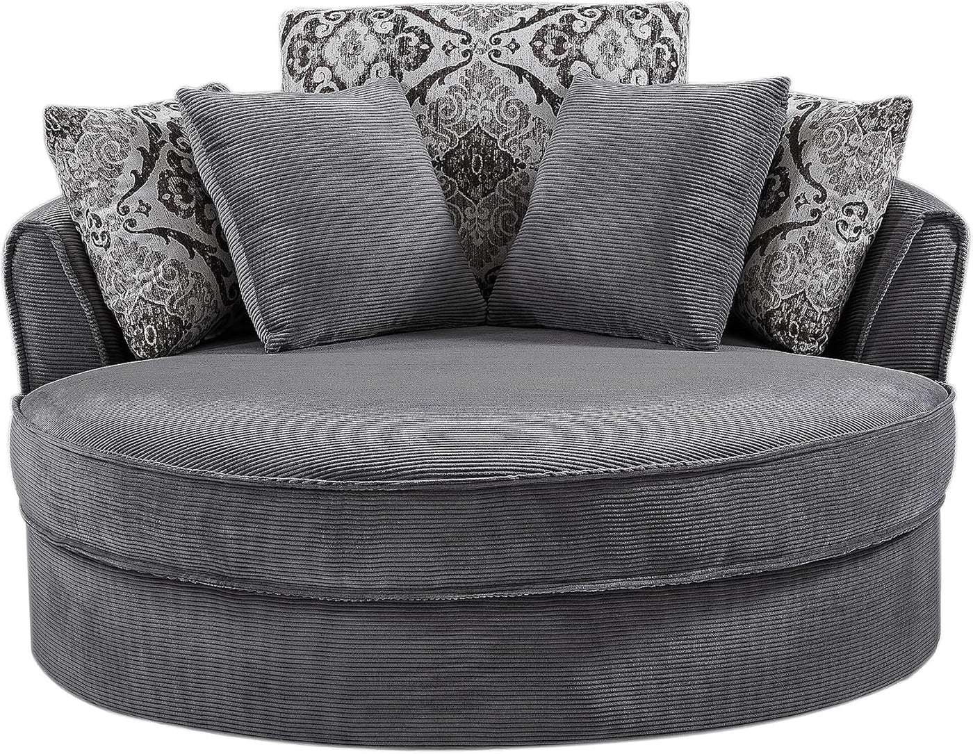 Oversized Round Swivel Accent Cuddle Sofa