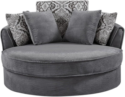 Oversized Round Swivel Accent Cuddle Sofa