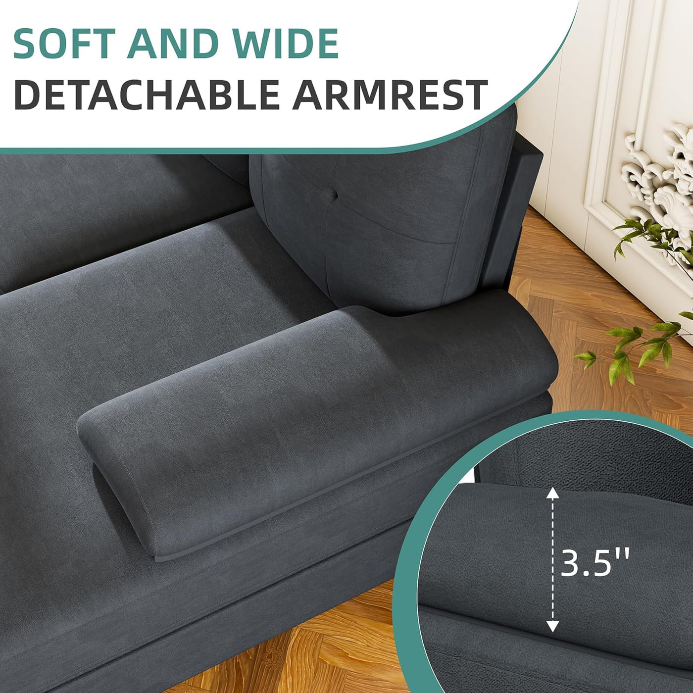 4 Seat U-Shaped Sectional Sofa