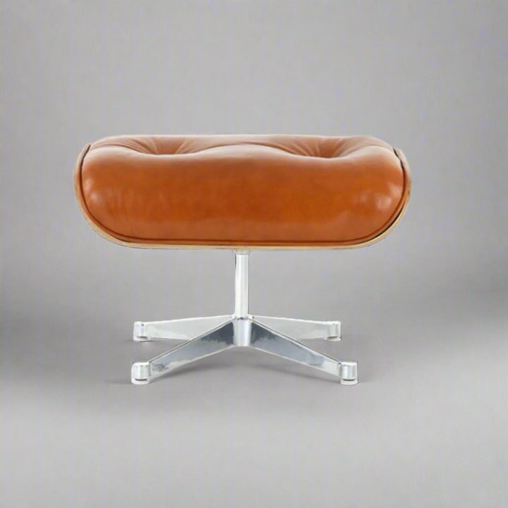 Premium Mid Century Modern Iconic Lounge Chair & Ottoman Set